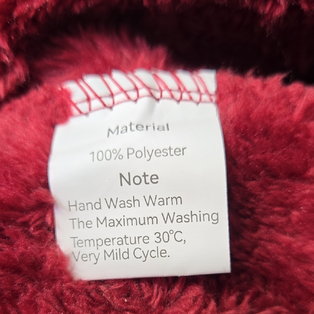 Nleyook Vibrant Red Fleece Jacket, NWT, XL - Picture 8 of 11